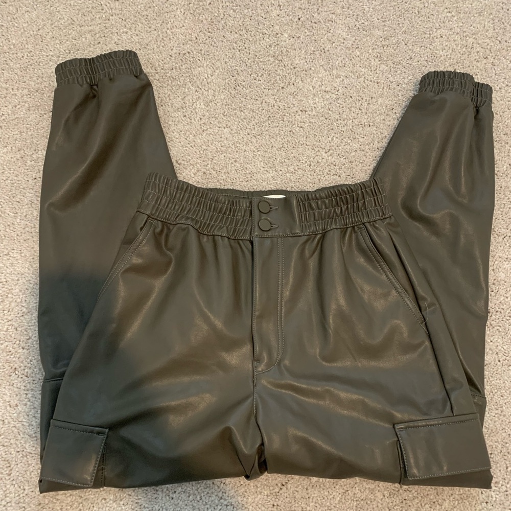 Abercrombie & Fitch Leather Joggers